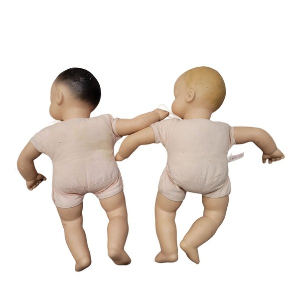 American girl bitty babies lot of 2. eyes open and close, have signs of age/wear - Picture 2 of 7